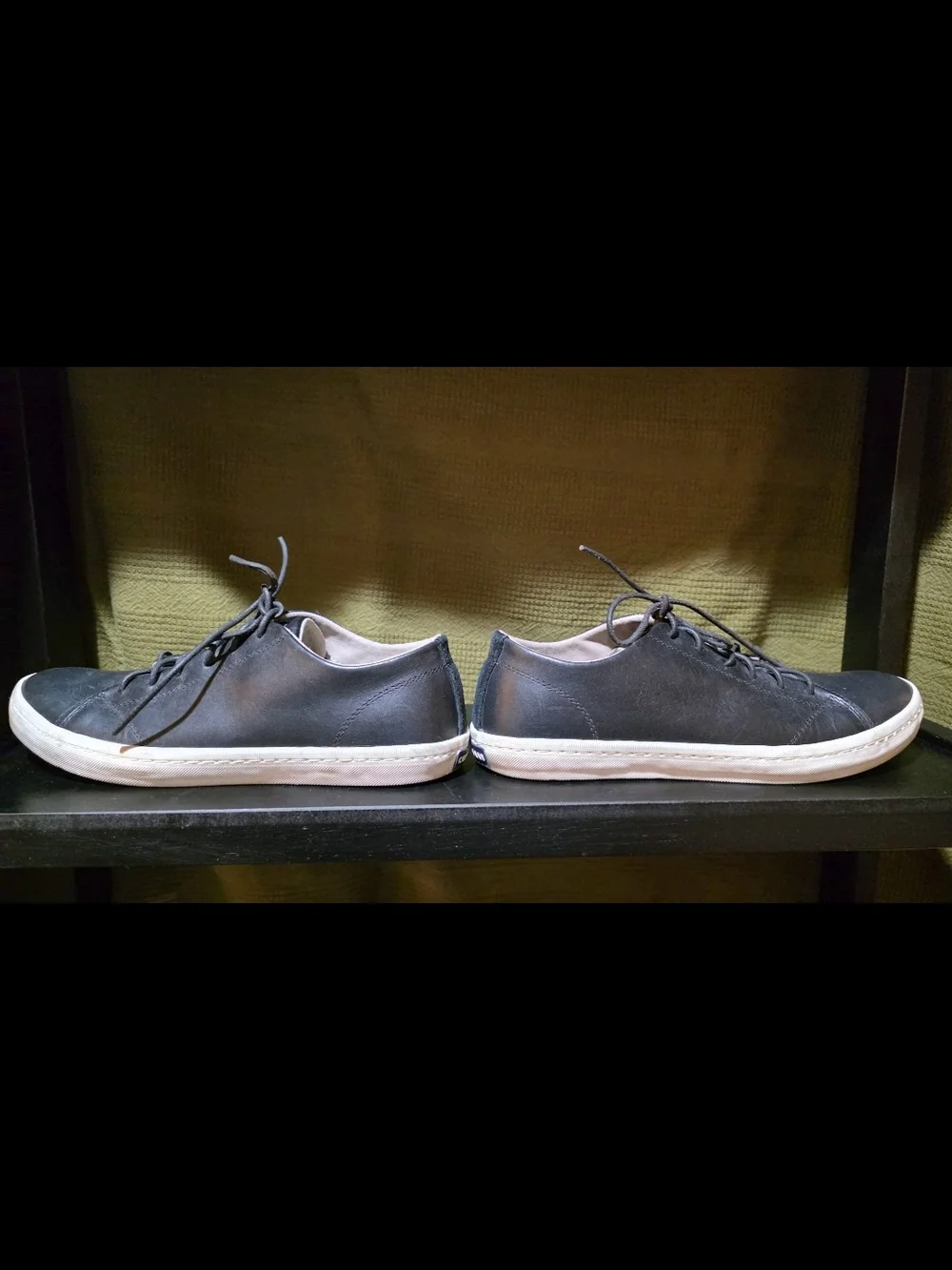 Cole Haan Black Low-Top Lace-Up Sneakers with White Sole